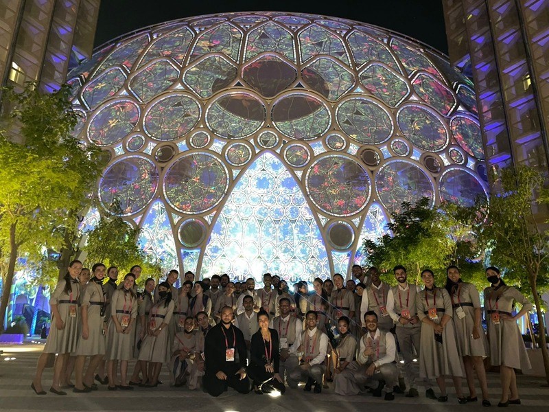 Equipe de operação na Expo 2020 Dubai